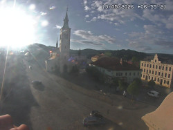 Náměstí, koste sv. Markéty