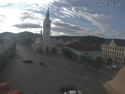 Náměstí, koste sv. Markéty