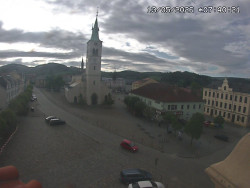 Náměstí, koste sv. Markéty