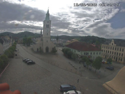 Náměstí, koste sv. Markéty