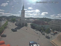Náměstí, koste sv. Markéty
