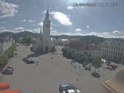 Náměstí, koste sv. Markéty