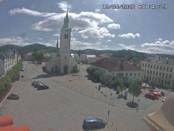 Náměstí, koste sv. Markéty