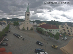 Náměstí, koste sv. Markéty