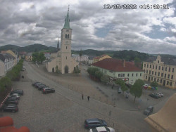 Náměstí, koste sv. Markéty