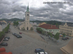 Náměstí, koste sv. Markéty