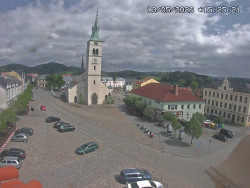 Náměstí, koste sv. Markéty