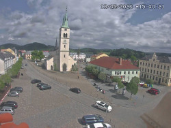 Náměstí, koste sv. Markéty