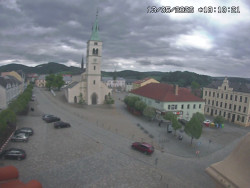 Náměstí, koste sv. Markéty