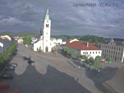 Náměstí, koste sv. Markéty