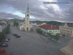 Náměstí, koste sv. Markéty