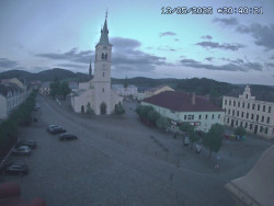Náměstí, koste sv. Markéty
