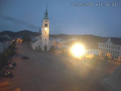 Náměstí, koste sv. Markéty