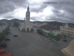 Náměstí, koste sv. Markéty
