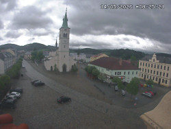 Náměstí, koste sv. Markéty