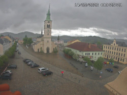 Náměstí, koste sv. Markéty