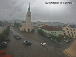Náměstí, koste sv. Markéty