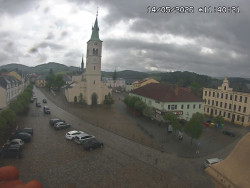 Náměstí, koste sv. Markéty