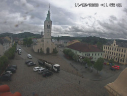 Náměstí, koste sv. Markéty