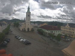 Náměstí, koste sv. Markéty