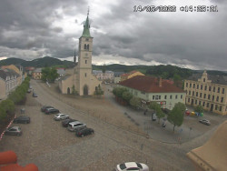Náměstí, koste sv. Markéty