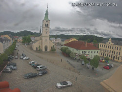 Náměstí, koste sv. Markéty