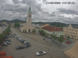 Náměstí, koste sv. Markéty