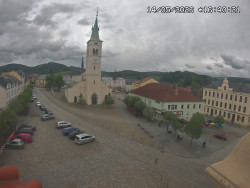 Náměstí, koste sv. Markéty