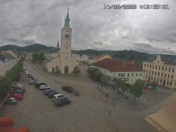Náměstí, koste sv. Markéty