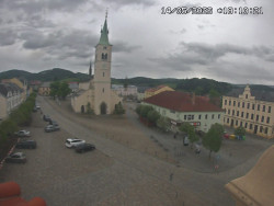 Náměstí, koste sv. Markéty