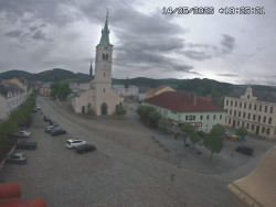 Náměstí, koste sv. Markéty
