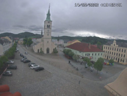 Náměstí, koste sv. Markéty
