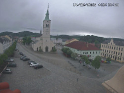 Náměstí, koste sv. Markéty