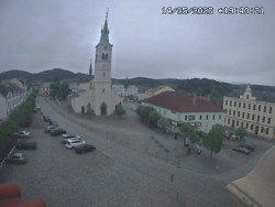 Náměstí, koste sv. Markéty