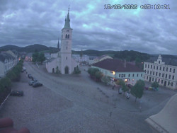 Náměstí, koste sv. Markéty