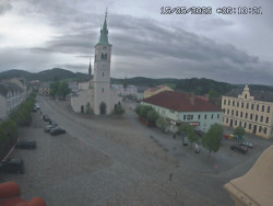 Náměstí, koste sv. Markéty