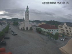 Náměstí, koste sv. Markéty