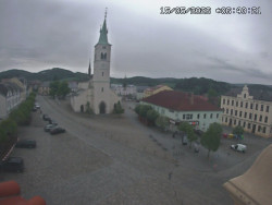 Náměstí, koste sv. Markéty