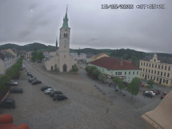 Náměstí, koste sv. Markéty