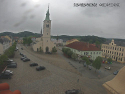 Náměstí, koste sv. Markéty
