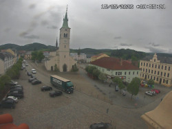 Náměstí, koste sv. Markéty