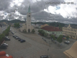 Náměstí, koste sv. Markéty