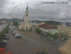 Náměstí, koste sv. Markéty