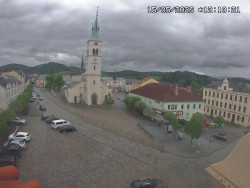 Náměstí, koste sv. Markéty