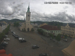 Náměstí, koste sv. Markéty