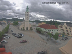Náměstí, koste sv. Markéty