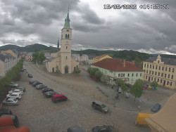 Náměstí, koste sv. Markéty