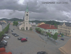 Náměstí, koste sv. Markéty