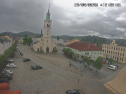 Náměstí, koste sv. Markéty