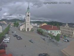 Náměstí, koste sv. Markéty
